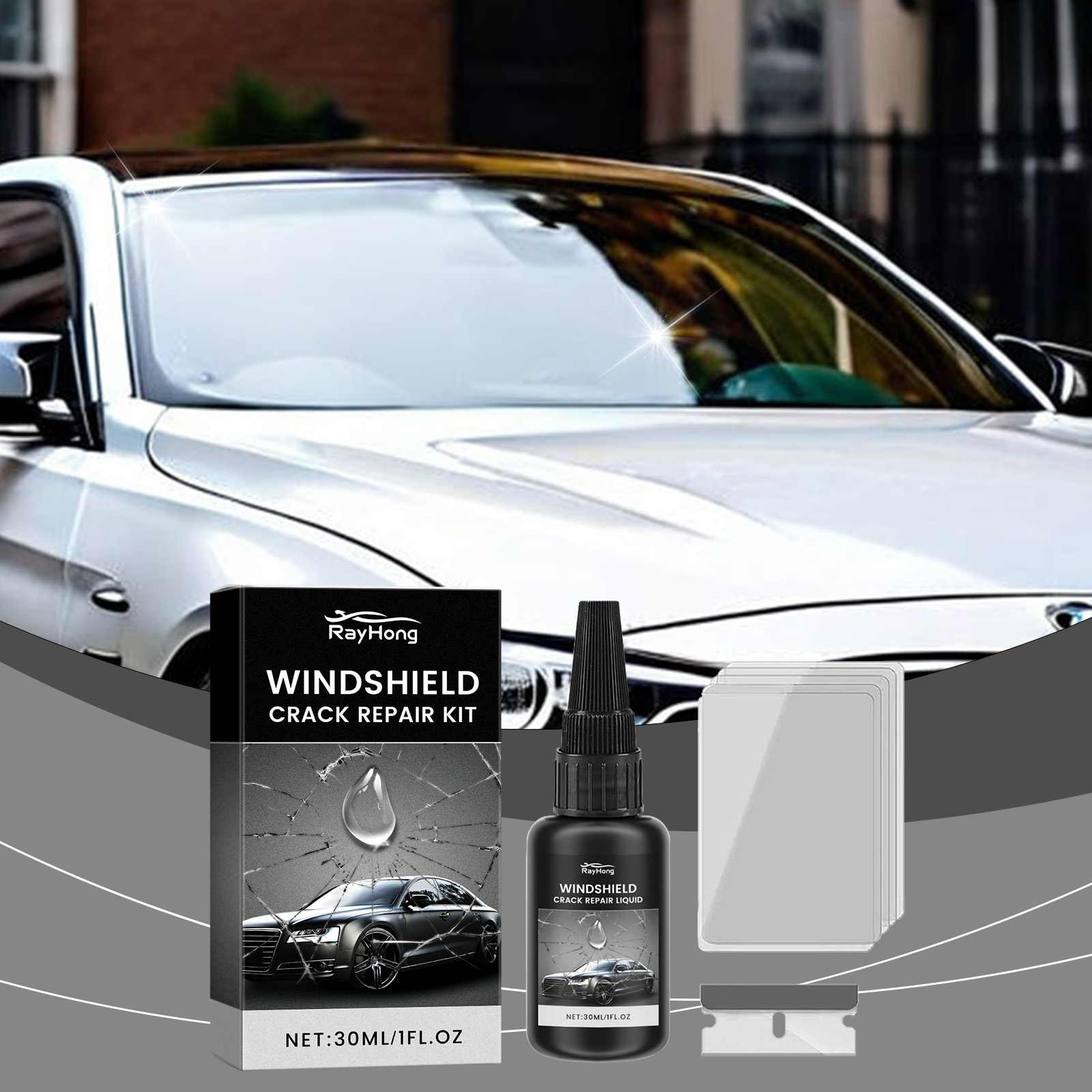 Windshield Repair Glue - Winds - Liquid Uv Glue Kit 评论和价格