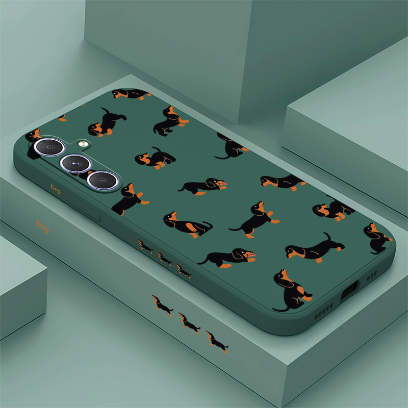 Cartoon Dachshund Dog Phone Ca - Samsung Galaxy A55 评论和价格