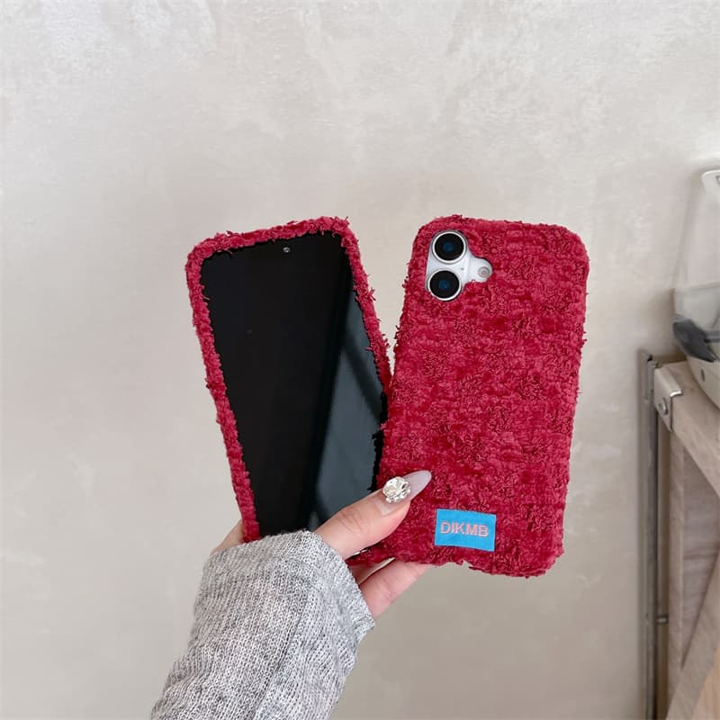 Angora Red Fuzzy Phone Case fo - Apple Iphone 15 Pro Max 评论和价格